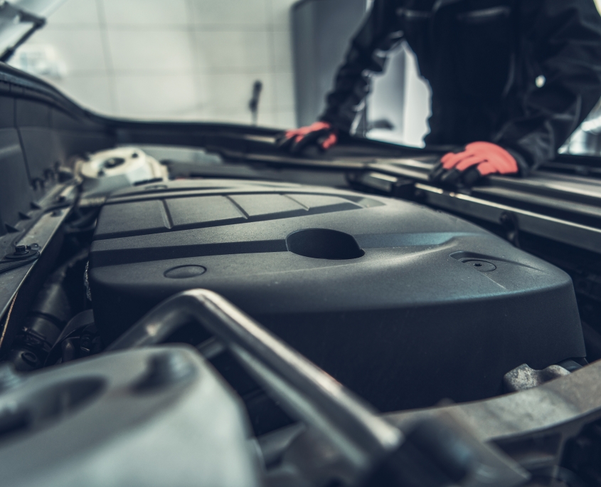 Bil står klar til serviceeftersyn