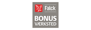 Falck logo til bonus værksted